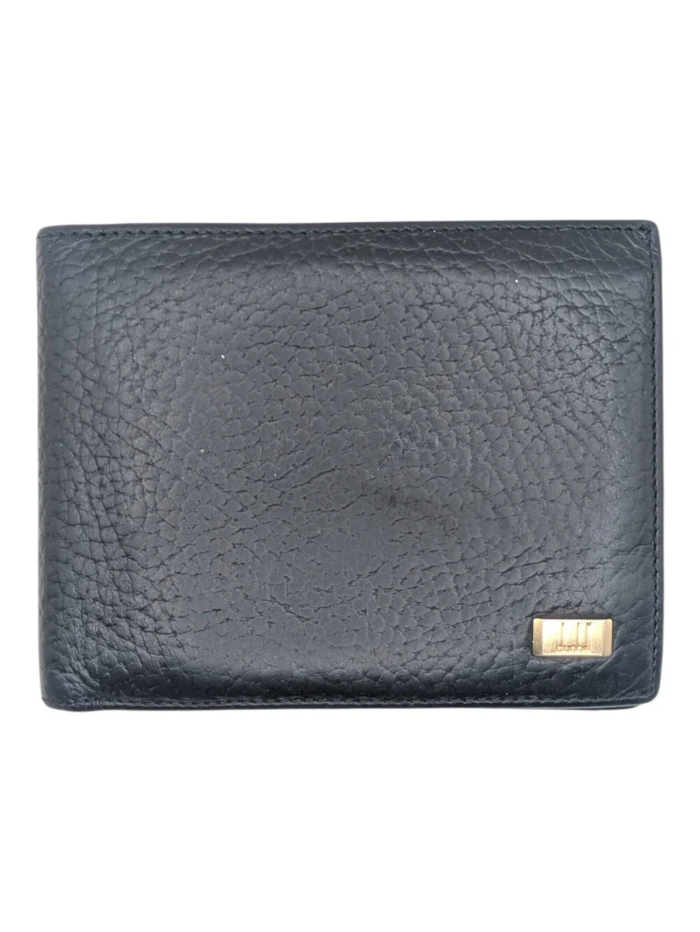 Dunhill two-fold wallet Connaught leather Auth used C3989